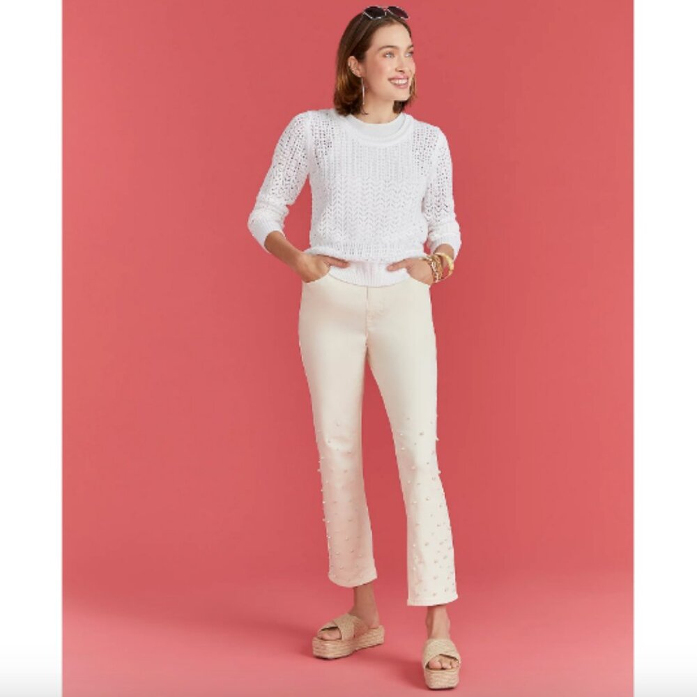 Isaac Mizrahi Live! Petite True Denim Straight Ankle Jeans , Sz 20WP a631688 - Picture 2 of 3